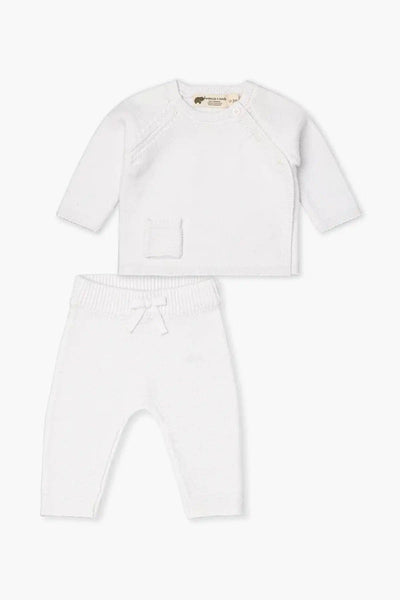 White Knit Baby Set