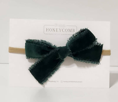 Classic Headband Bow | Brown, Mushroom or Emerald