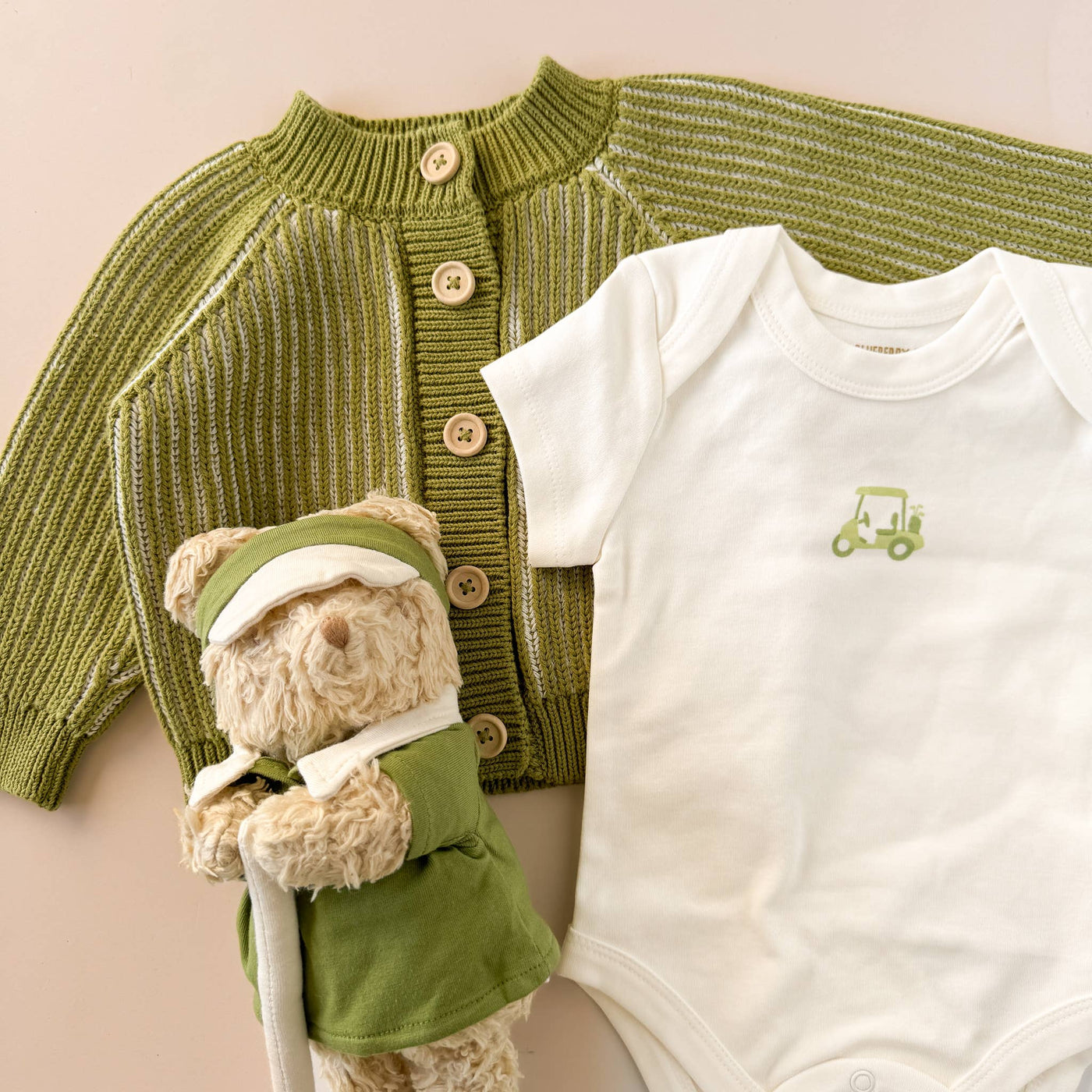 Plush Organic Golf Teddy Bear