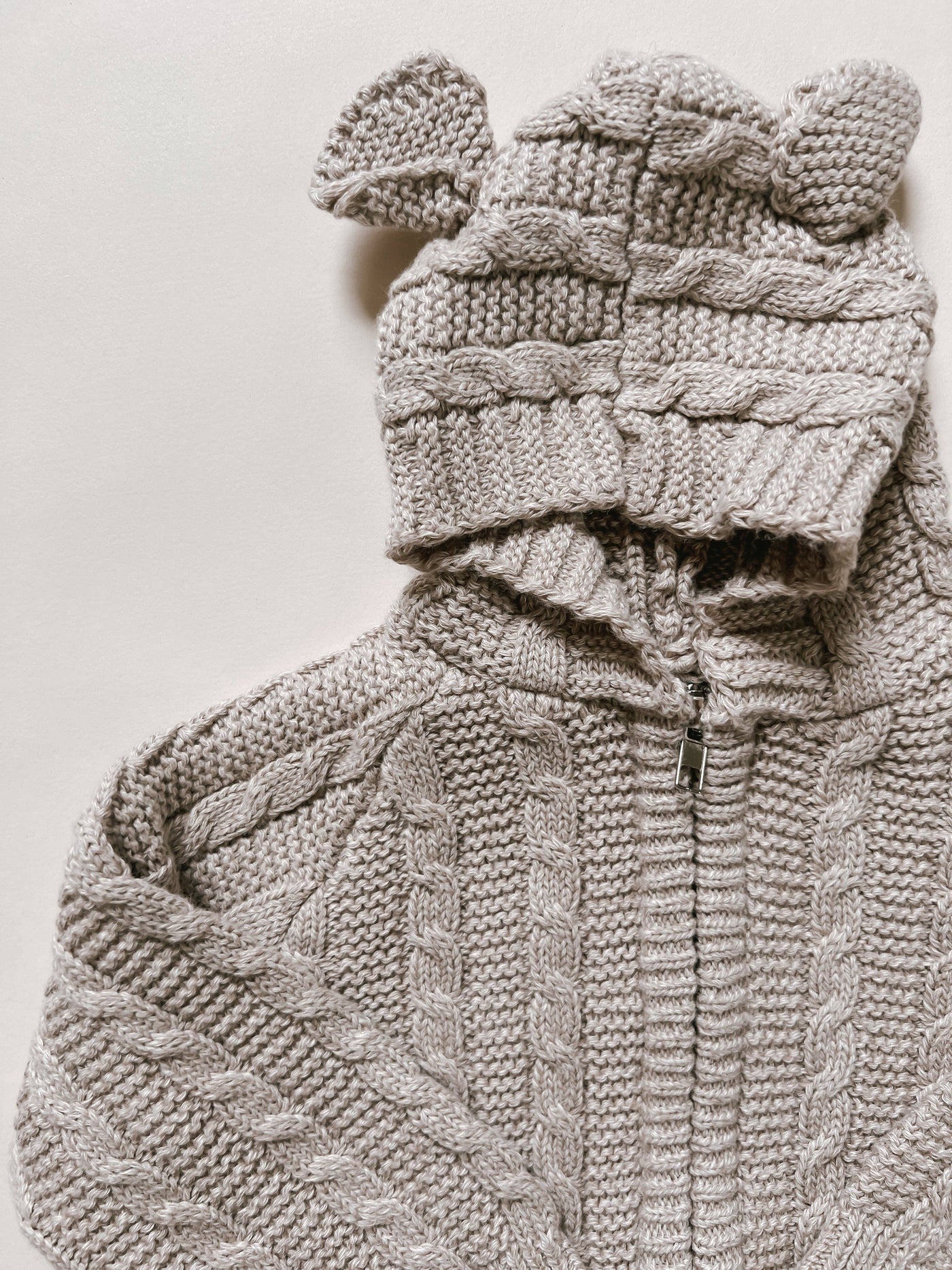 Baby Bear Jumpsuit | Heather Beige