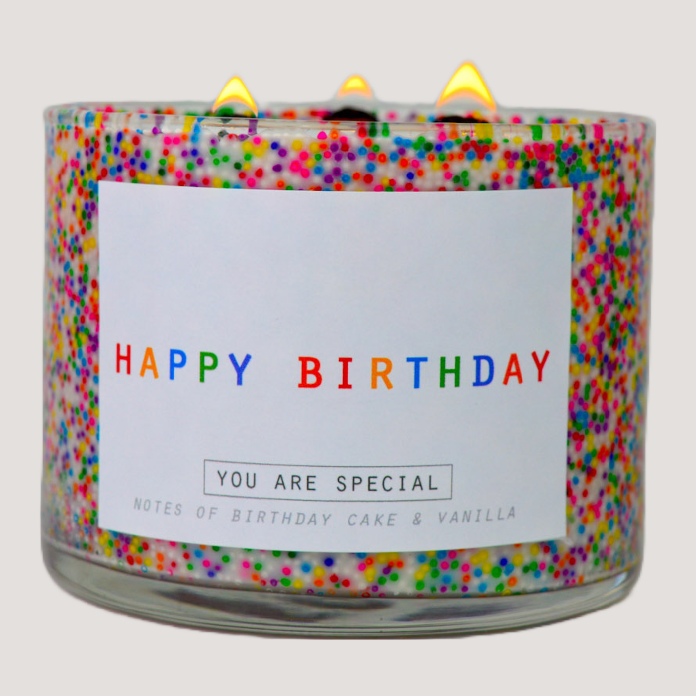 3 Wick Happy Birthday Soy Candle