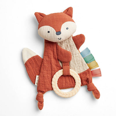 Fox Bitzy Crinkle Sensory Toy with Teether