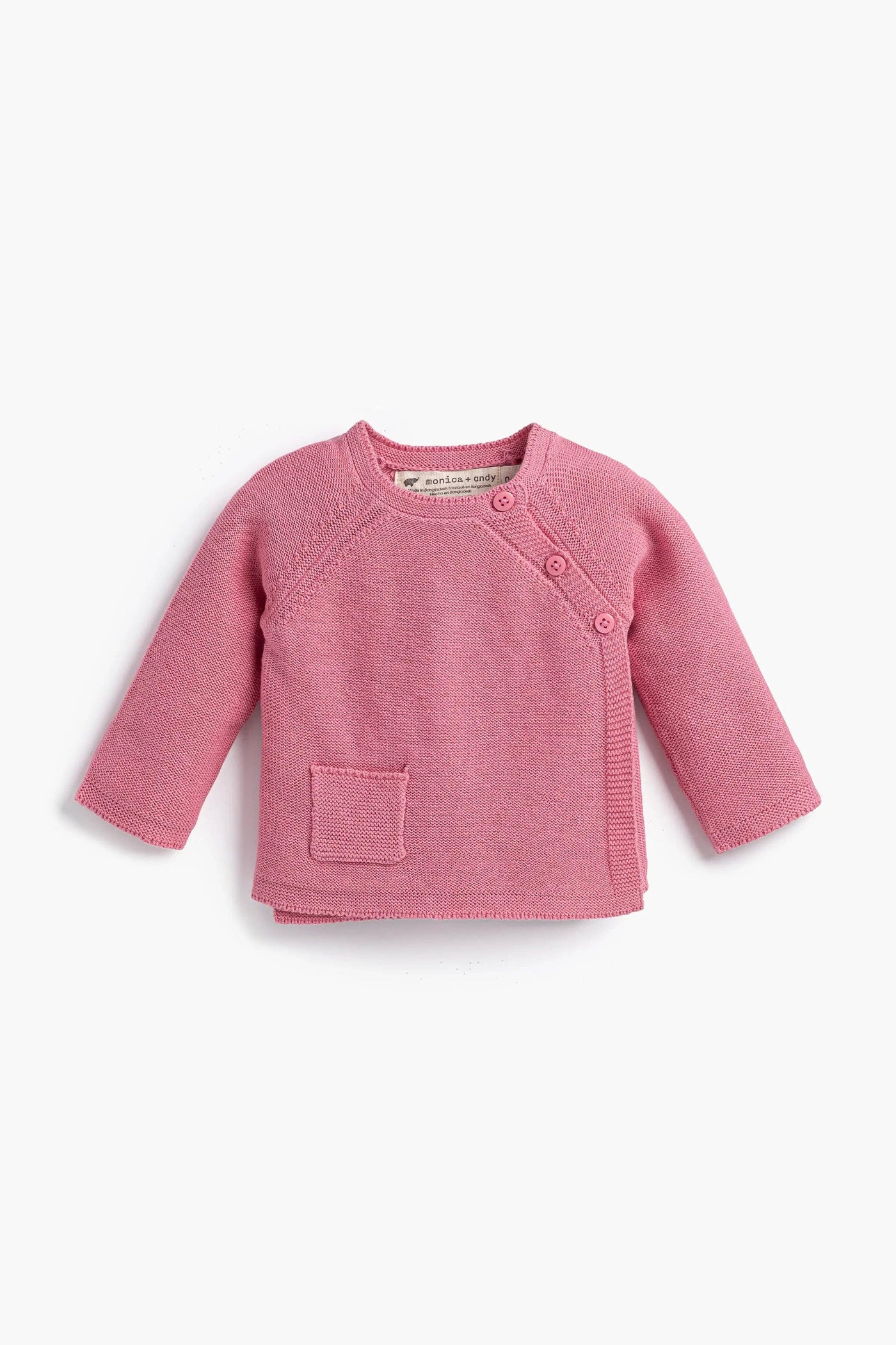 Mauve Pink Knit Baby Set