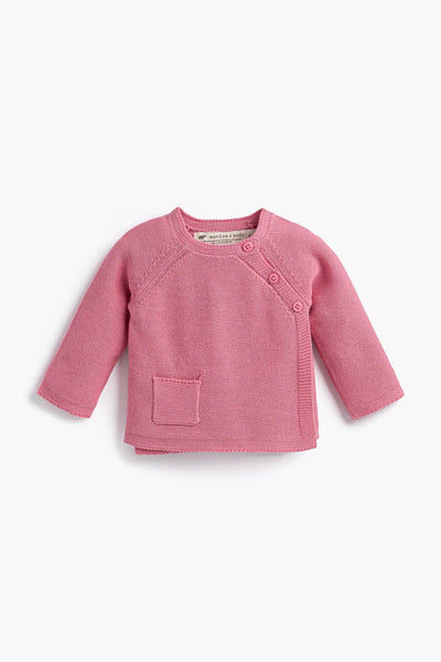 Mauve Pink Knit Baby Set