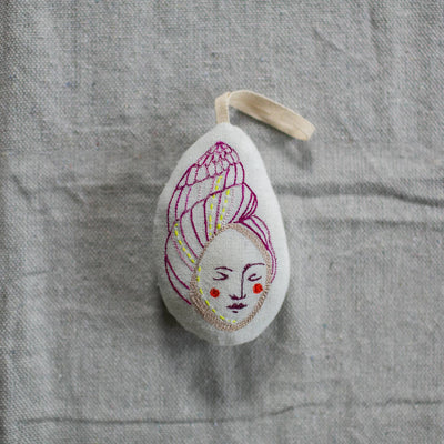 Shell Lady Lavender Filled Ornament