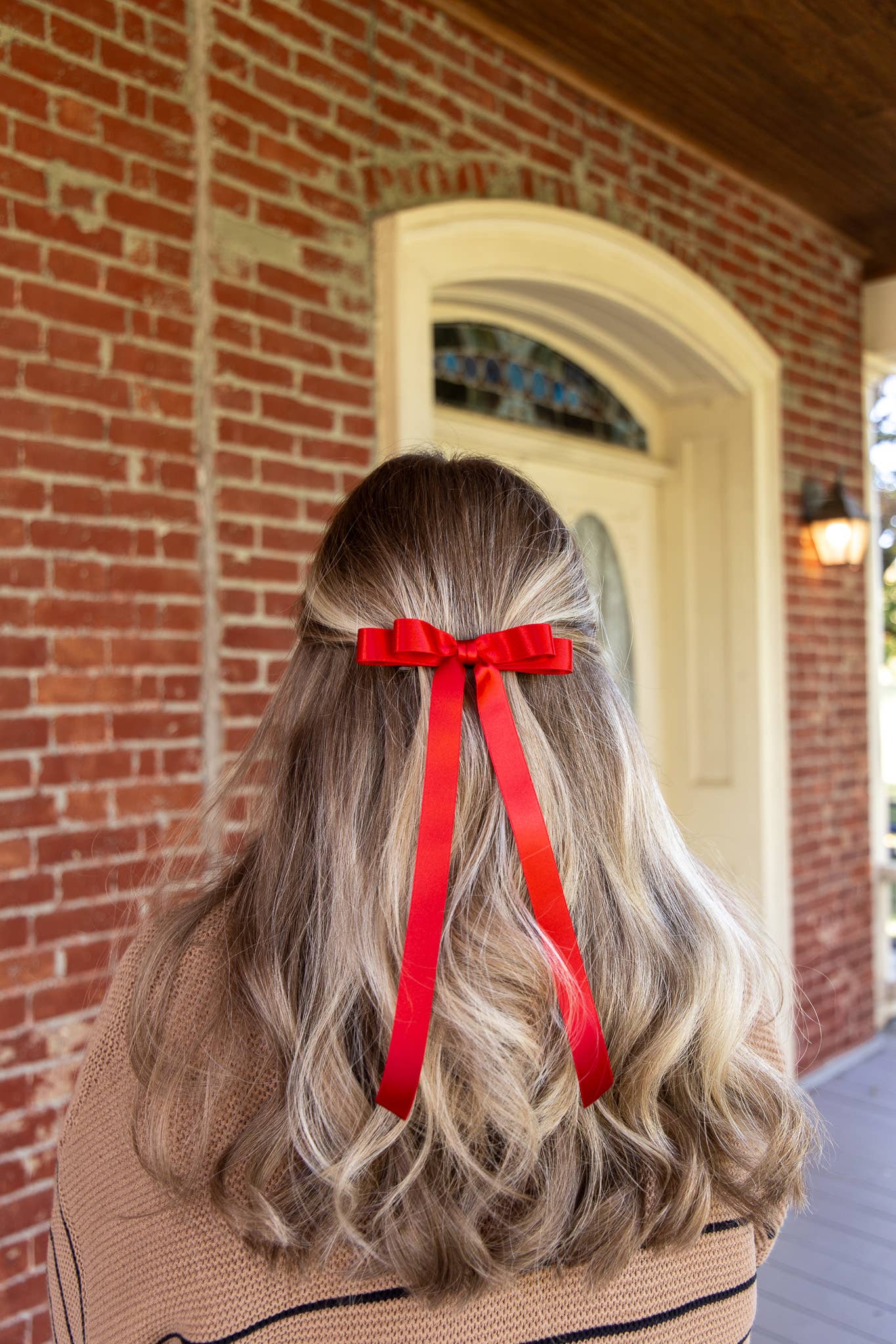 Long Satin Hair Barrette | Micro Alice Bow