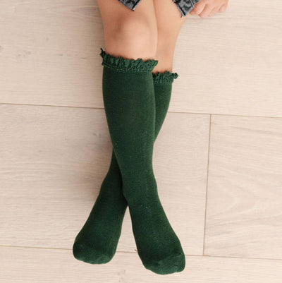 Lace Top Knee Highs | Forest