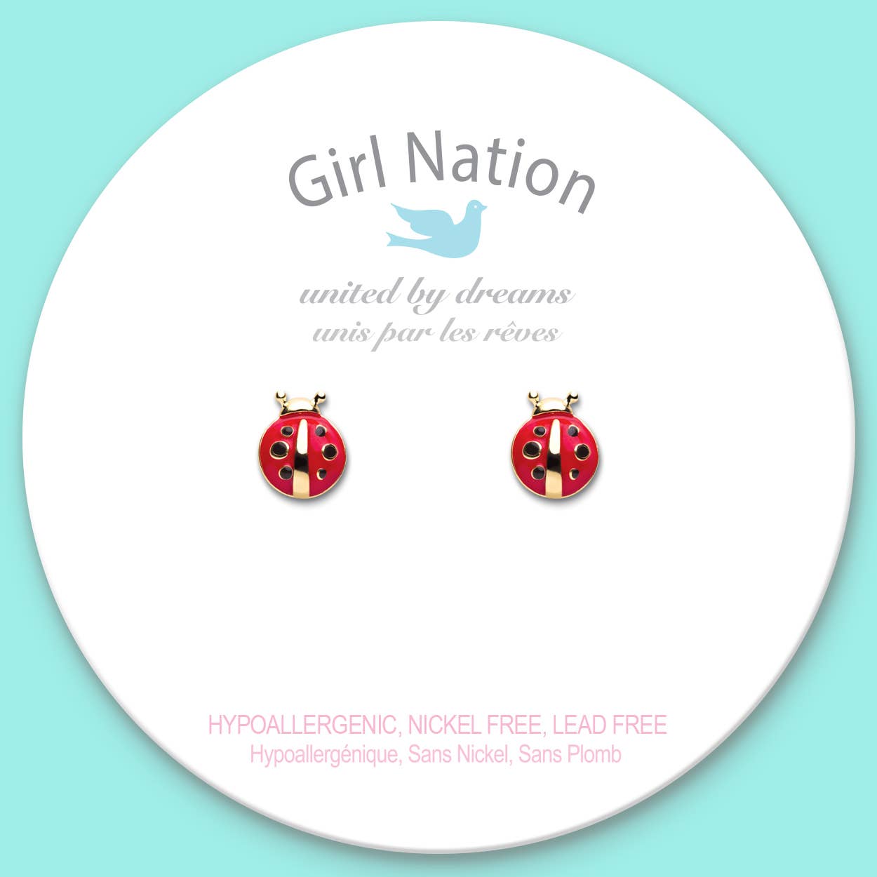 Little Ladybug Cutie Stud Earrings