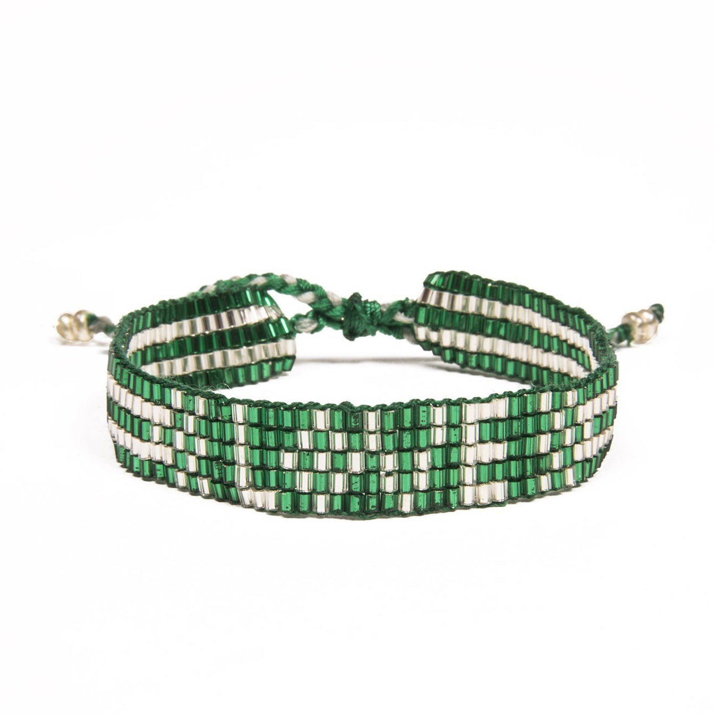 Seed Bead LOVE Bracelet | Green