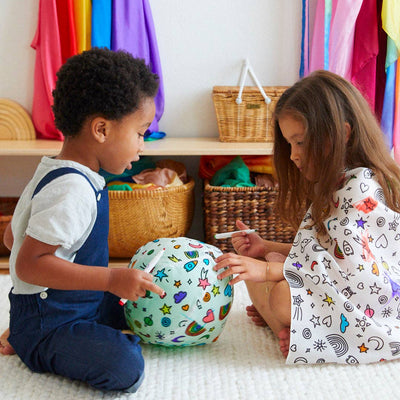 Rainbow Sky Coloring Balloon Ball