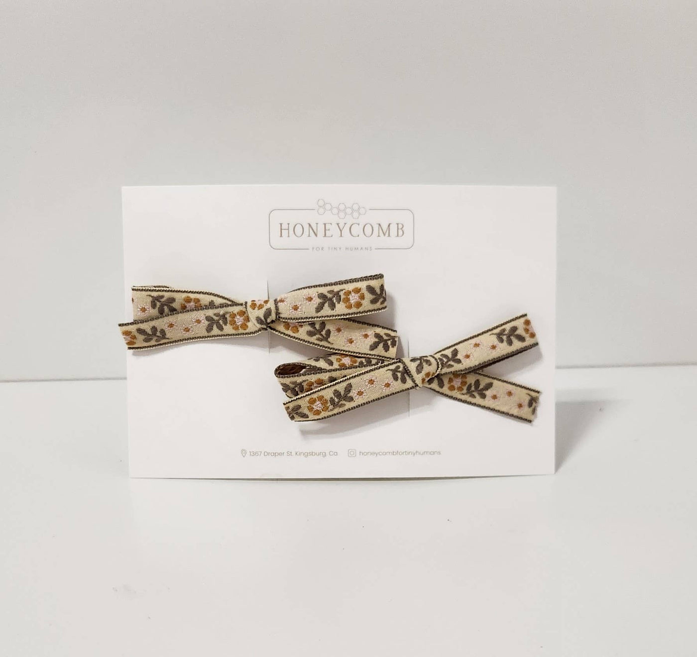 Classic Embroidered Bow