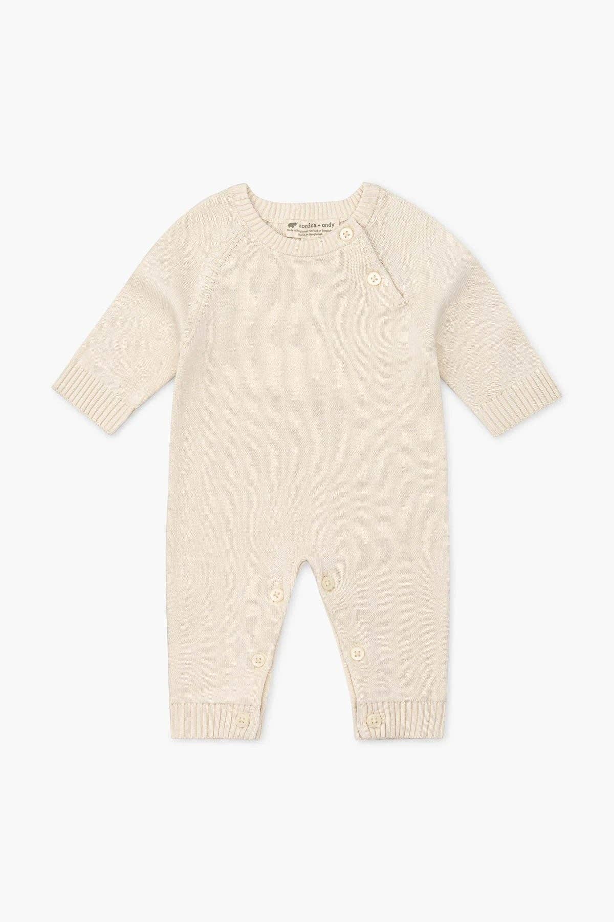 Lightweight Cream Sweater Romper