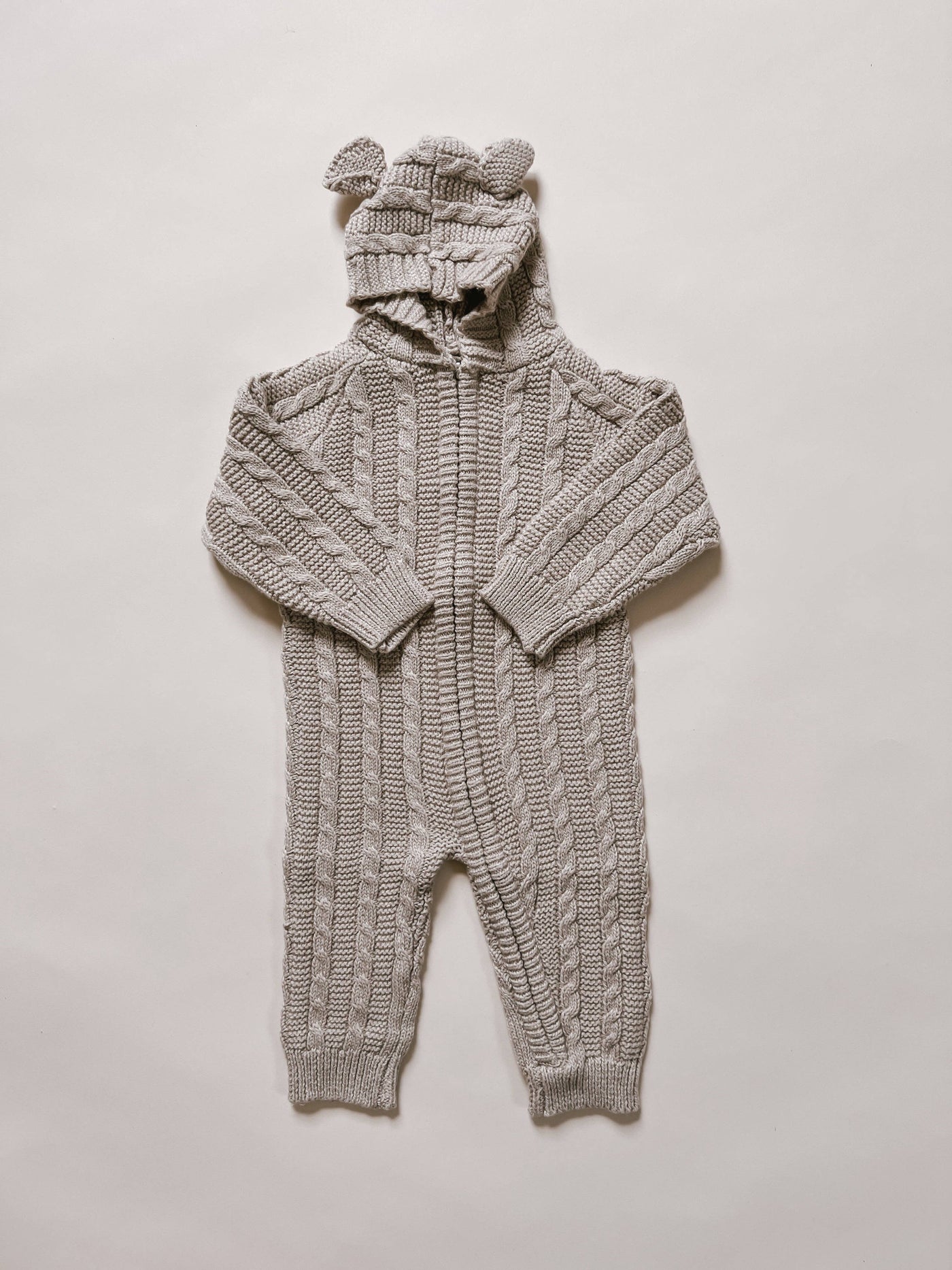 Baby Bear Jumpsuit | Heather Beige