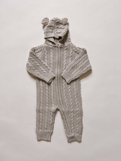 Baby Bear Jumpsuit | Heather Beige