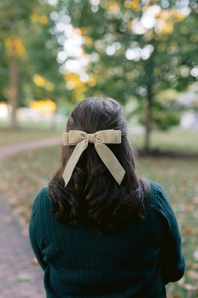 Velvet Hair Barrette | Judy Bow - Short Length
