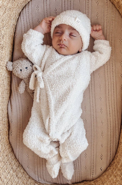 Cozy Teddy Kimono Set | Cream