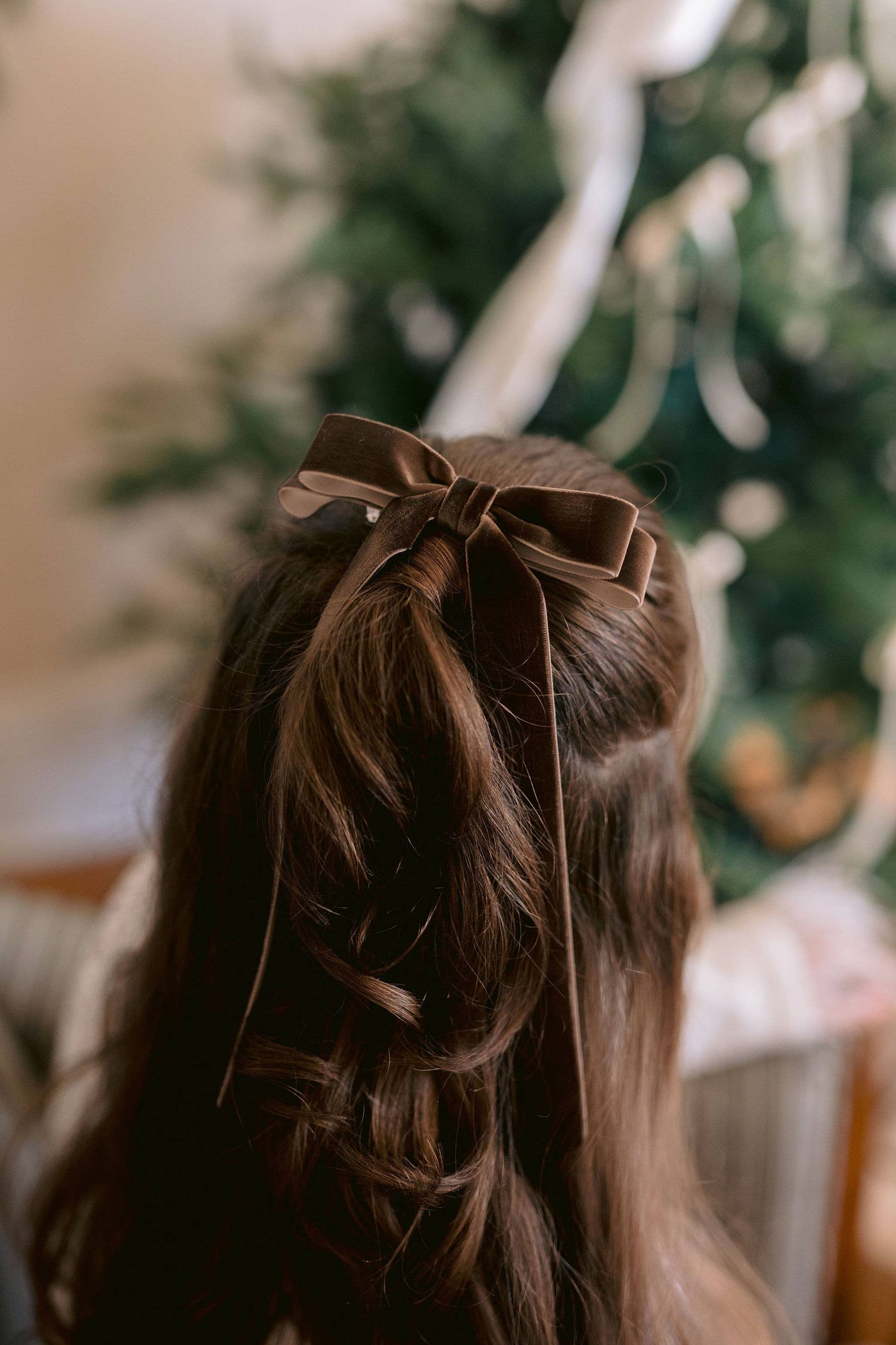 Long Velvet Hair Barrette | Alice Bow - Long Length