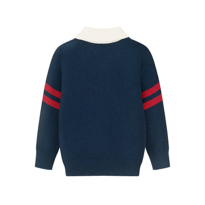 Collared Sweater | Navy