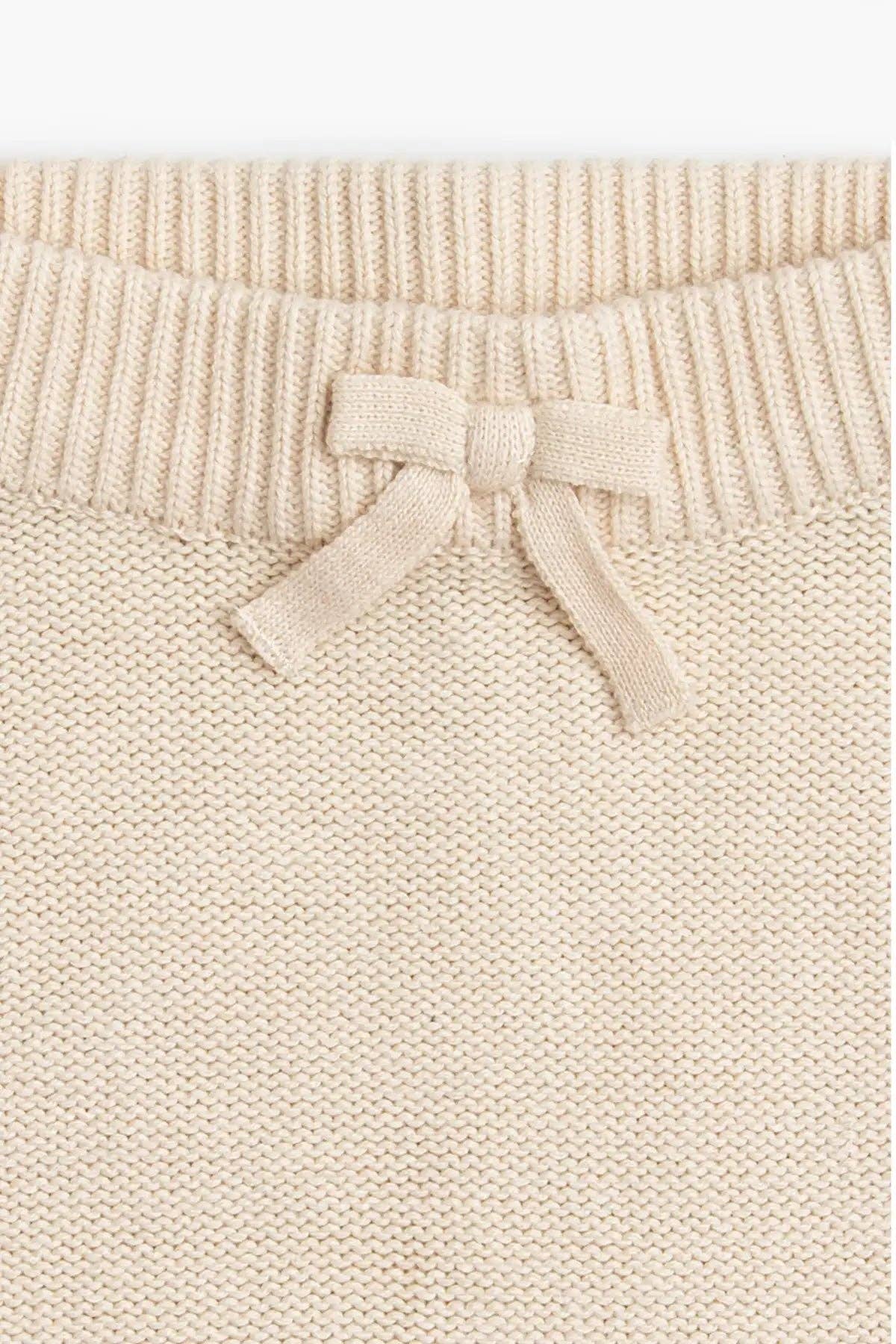 Cream Knit Baby Set
