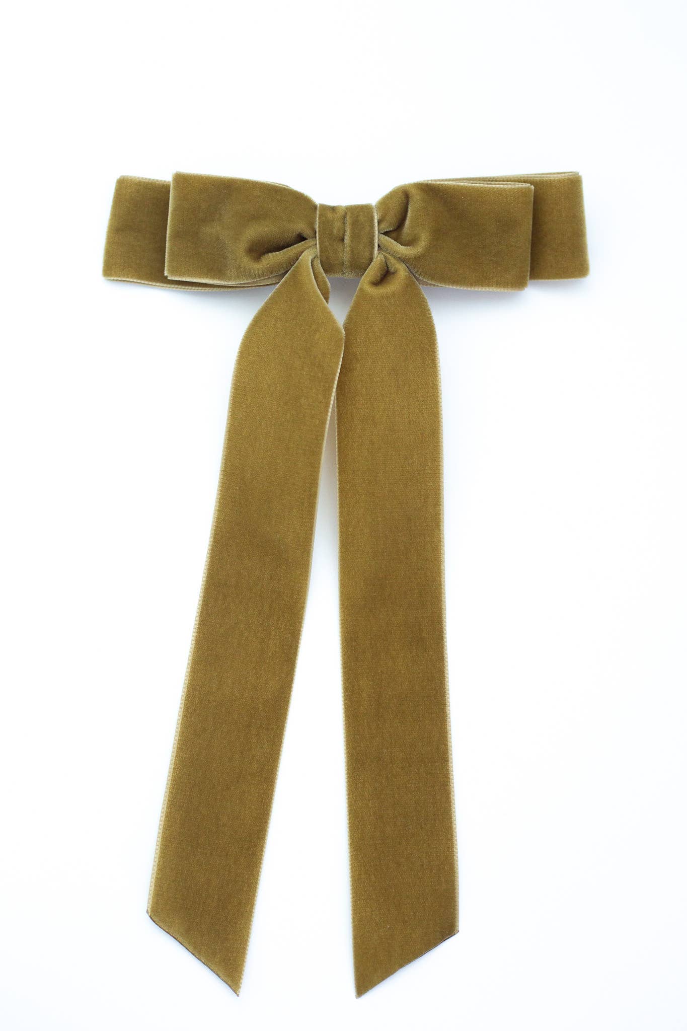 Long Velvet Hair Barrette | Judy Bow - Long Length