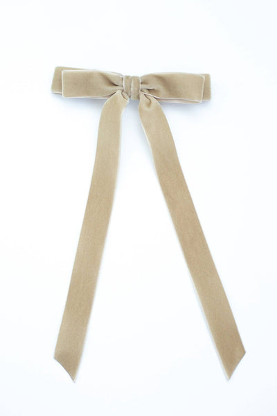 Long Velvet Hair Barrette | Alice Bow - Long Length