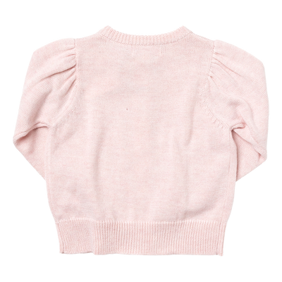 Girls Pocket Sweater - Apple