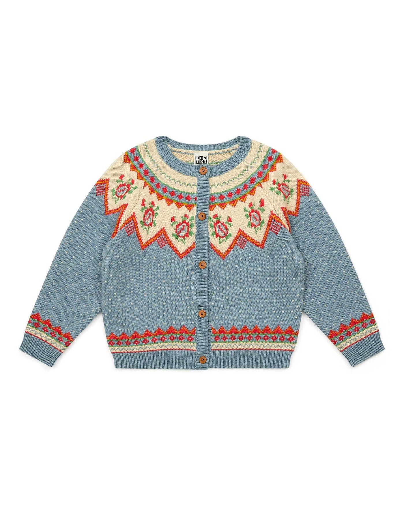 Jacquard Knit Cardigan