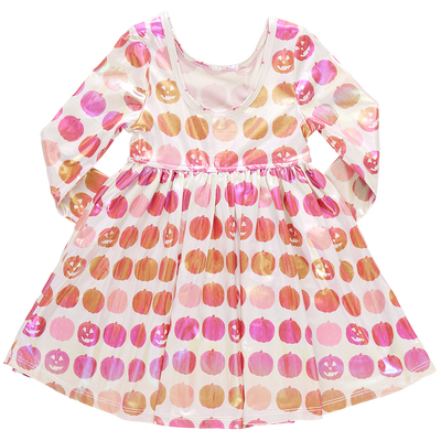 Girls Lame Steph Dress | Pumpkins