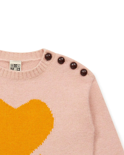 Mistyheart Pink Heart Sweater