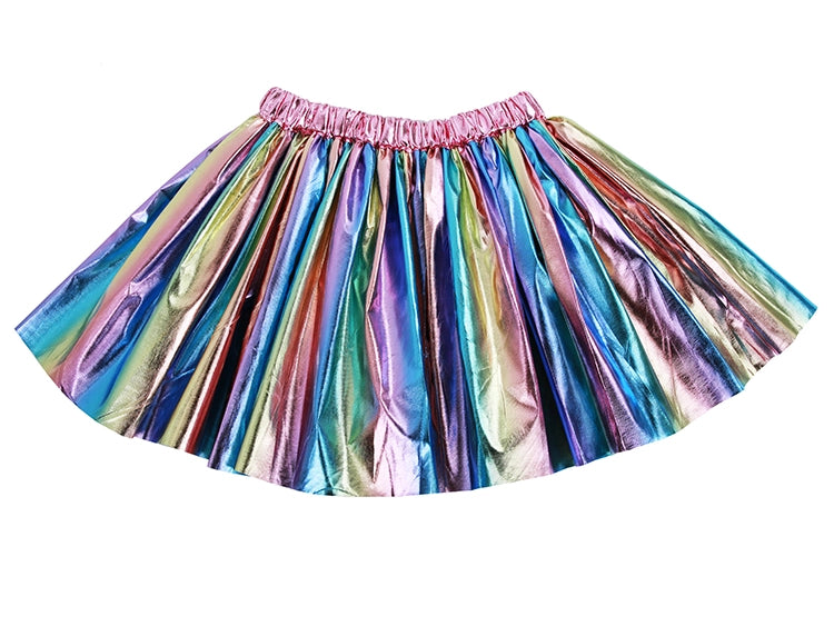 Pastel Metallic Rainbow Skirt