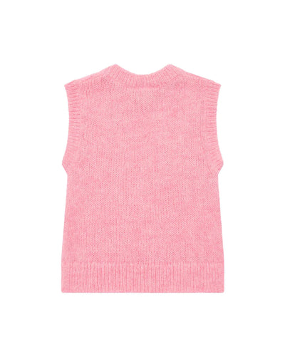 Bernard Pink Twisted Sleeveless Sweater