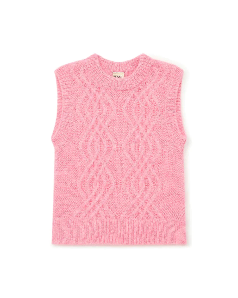 Bernard Pink Twisted Sleeveless Sweater