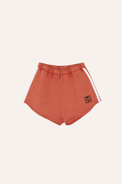 Red Sporty Kids Shorts