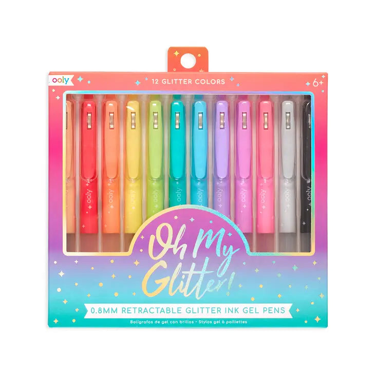 Oh my Glitter! Retractable Glitter Gel Pens
