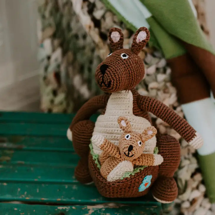 Stuffed Kangaroo with Baby Kanga