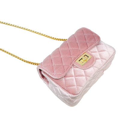 Classic Large Suede Handbag | Pink