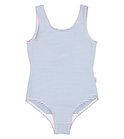 Swallisa Seersucker Bathing Suit | Dark Sky Stripe