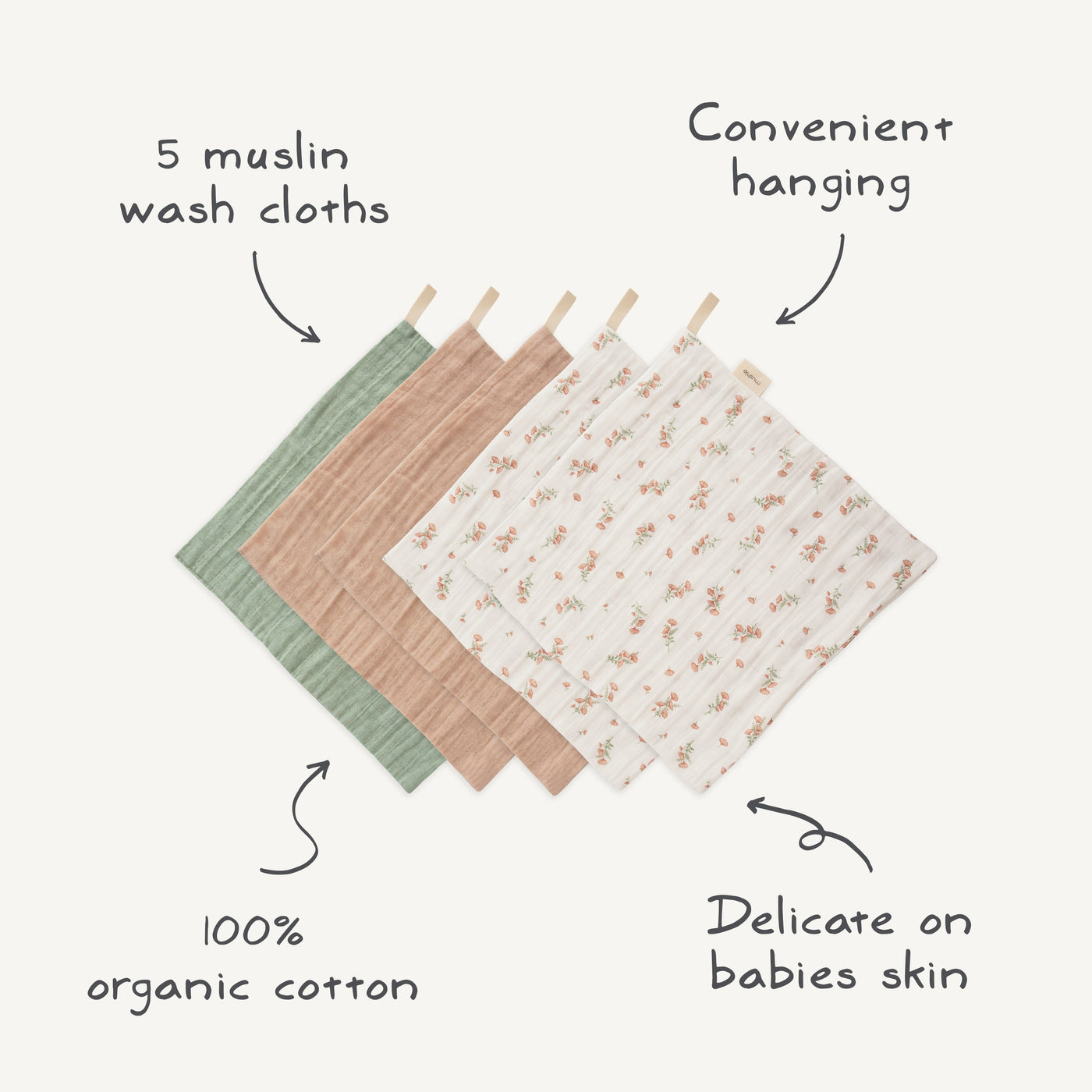 Muslin Cotton Washcloth