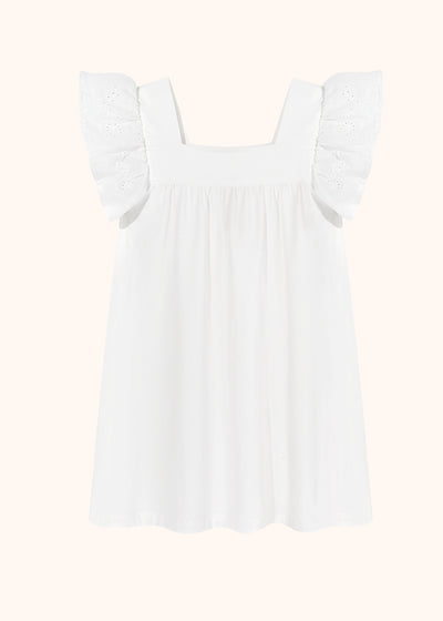 White Lace Frills Dress