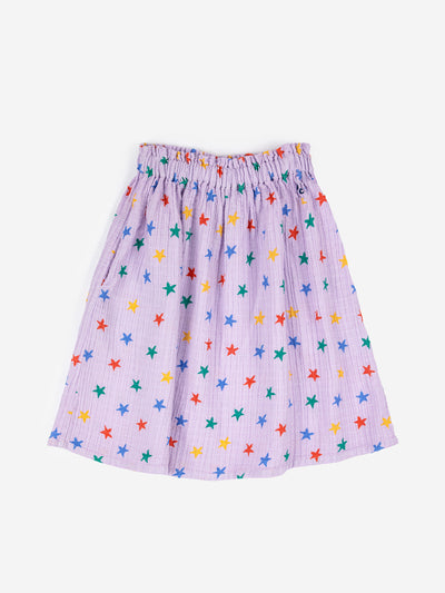 Multicolor Stars Woven Skirt