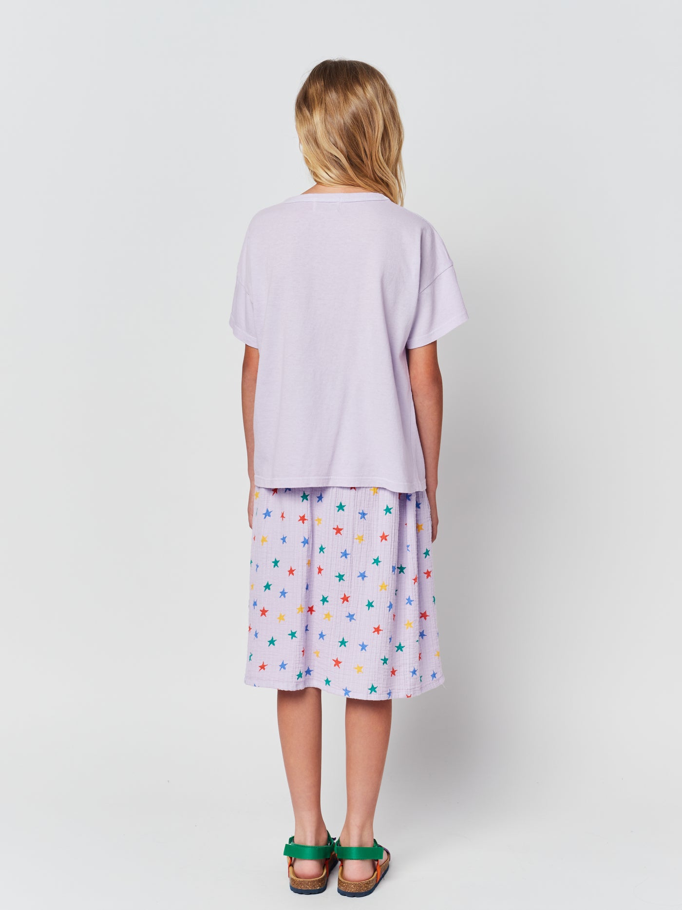 Multicolor Stars Woven Skirt