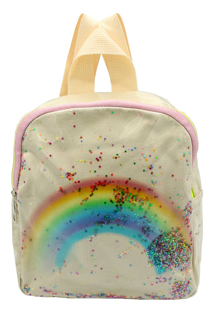 Rainbow Backpack | White