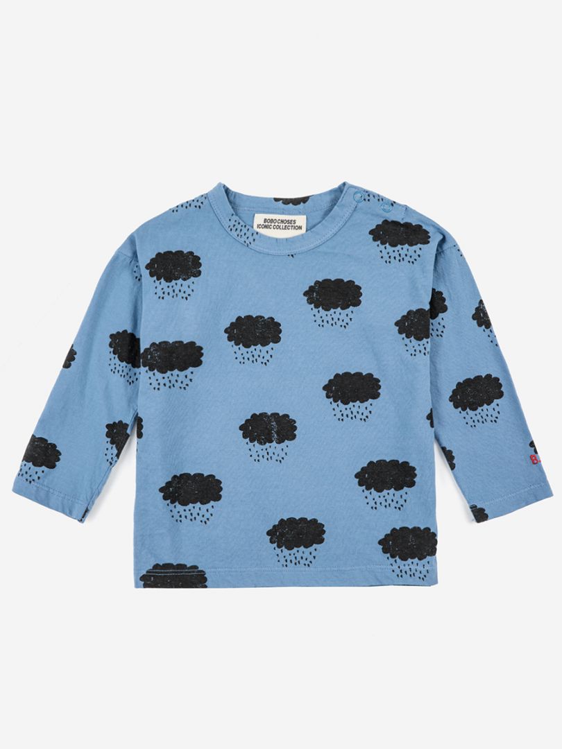 Clouds Allover Long Sleeve Baby T-Shirt