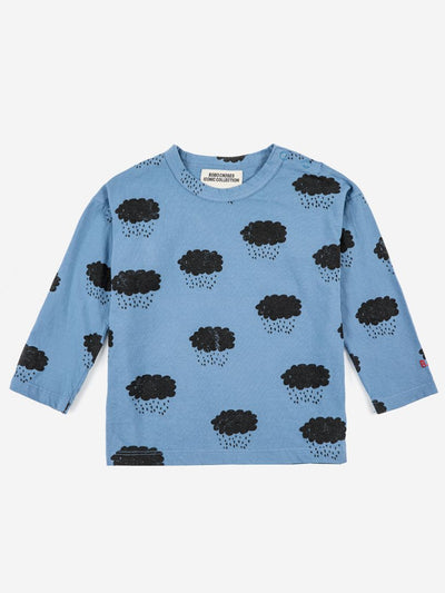 Clouds Allover Long Sleeve Baby T-Shirt - COCO LETO