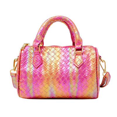 Rainbow Mermaid Duffle Bag: Pink/Orange