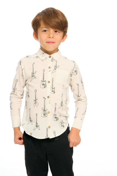 Electric Guitar Button Up