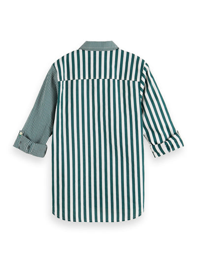 Striped Button Up Shirt - COCO LETO