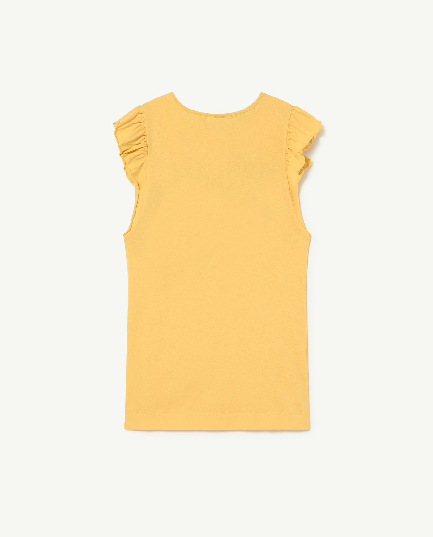Yellow Ruffle Sleeve T-Shirt Dress