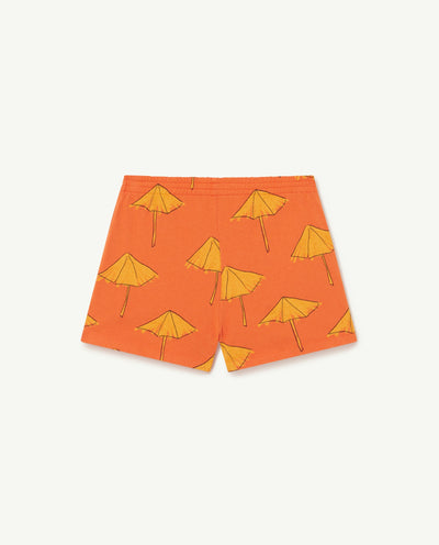 Orange Umbrella Shorts