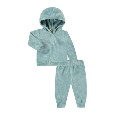 Velour Hoodie and Legging Set